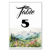 山野草台番号 テーブルナンバー (正面)