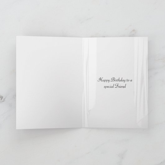 山野草窓誕生日 カード (内部)