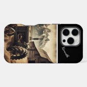 山間のトラクター iPhoneケース (裏面横)