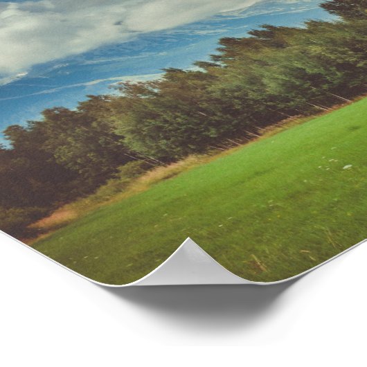 山間展望台 ポスター (角)