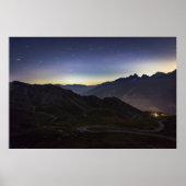 山間舗装道路 ポスター (正面)