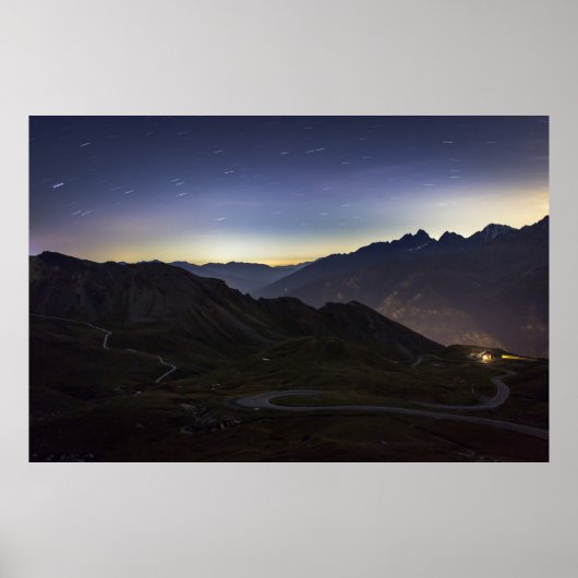 山間舗装道路 ポスター (正面)