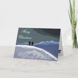 山雪クリスマスカード シーズンカード