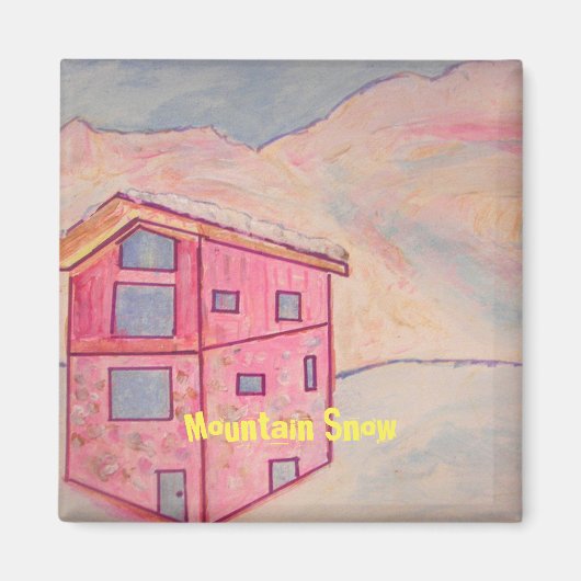 山雪 マグネット (正面)