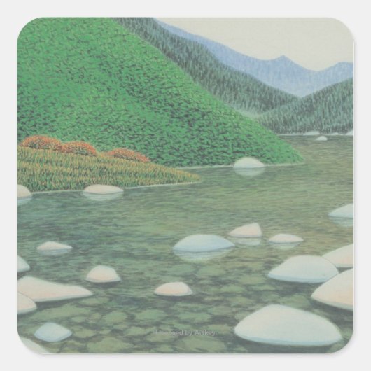 山静かの角 スクエアシール (正面)