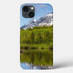 山頂がビーバー池に反射する iPhone 13ケース