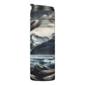 山頂にハゲの凍っていワシ タンブラー (回転右)