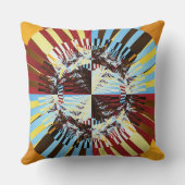 山頂に沈む夕日 クッション (裏面)