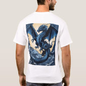 「山頂に空の蛇」 Tシャツ (裏面)
