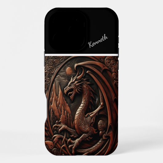 山頂のドラゴン iPhoneケース (裏面)