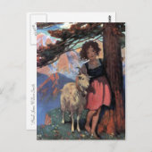 山頂のヘイディ - ジェシー・ウィルコックス・スミス ポストカード (正面/裏面)