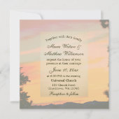 山頂の夕陽の誓い 招待状 (正面)