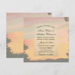 山頂の夕陽の誓い 招待状