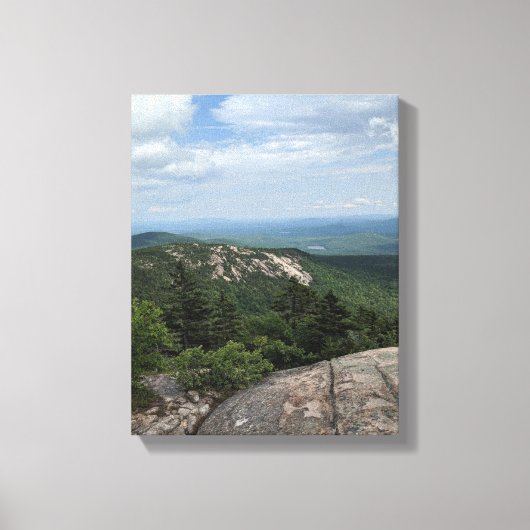 山頂の景色 キャンバスプリント (正面)