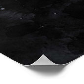 山頂の水絵を描色のインスパイア引用文 ポスター (角)