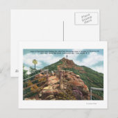 山頂への登山道の眺め ポストカード (正面/裏面)