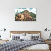 山頂への足歩道の表示 キャンバスプリント (インサイチュ (寝室))