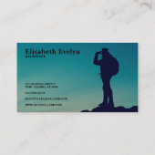 山頂登山用シルエット 名刺 (裏面)