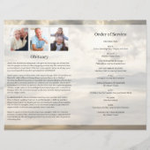 山頂葬儀プログラムテンプレート (裏面)