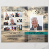 山頂葬儀プログラムテンプレート (正面)