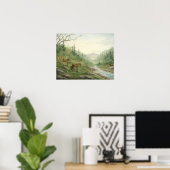 山馬のポスター ポスター (ホームオフィス)