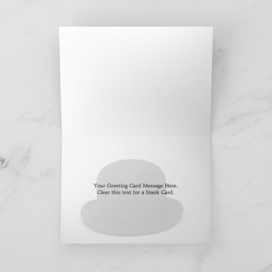 山高帽 カード (内部)