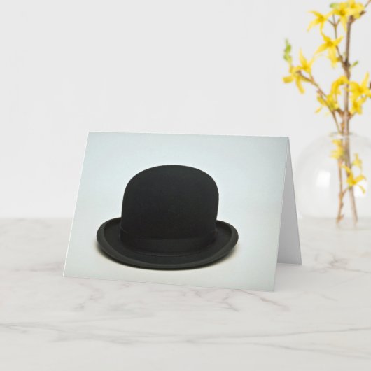 山高帽 カード (黄色い花)