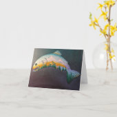 山魚 カード (黄色い花)