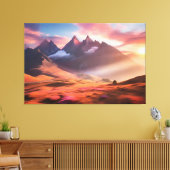 山鮮やかと川の風景 キャンバスプリント (インサイチュ (リビング))