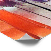 山鮮やかの日の絵を描入り ポスター (角)