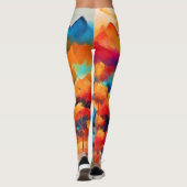 山鮮やかの日の絵を描入り レギンス (裏面)