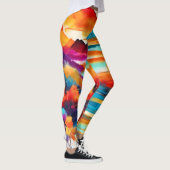 山鮮やかの日の絵を描入り レギンス (右)