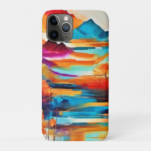 山鮮やかの日の絵を描入り Case-Mate iPhoneケース (裏)