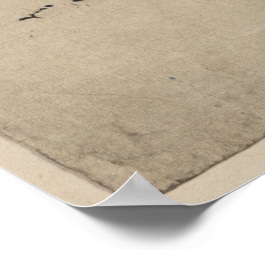 山鳥と松 ポスター (角)