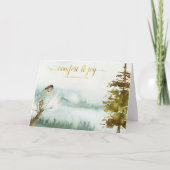 山鳥素朴のクリスマス シーズンカード (正面)