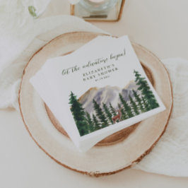 山鹿の森の赤ちゃんシャワー スタンダードカクテルナプキン