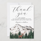 山鹿エレガント赤ちゃんシャワーありがとう サンキューカード (正面)