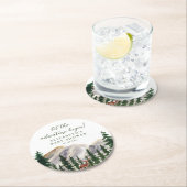 山鹿ベビーシャワー ラウンドペーパーコースター (インサイチュ)