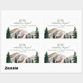 山鹿ベビーシャワー 長方形シール (シート)