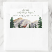 山鹿ベビーシャワー 長方形シール (バッグ)