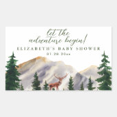 山鹿ベビーシャワー 長方形シール (正面)