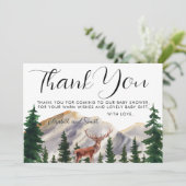山鹿素朴赤ちゃんシャワーありがとう サンキューカード (スタンド正面)