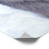 山麓の雪の中のヤマネコ ポスター (角)