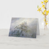 山1808年の冬の霧 カード (黄色い花)