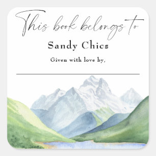 山 – この本は次のものだ スクエアシール