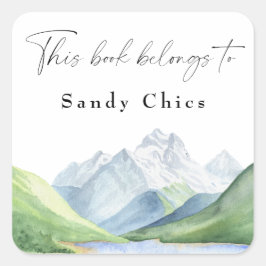 山 – この本は次のものだ スクエアシール