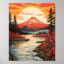 山🏔️と夕べサン☀️