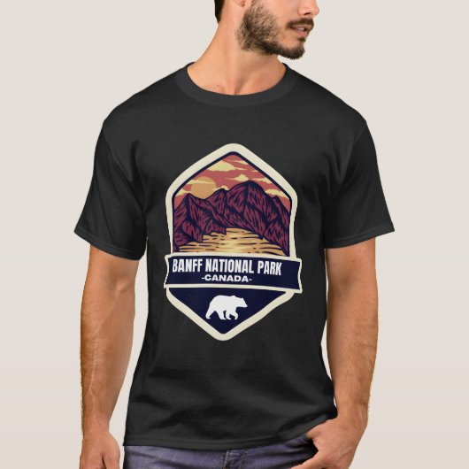 山�のバンフ精神 Tシャツ (正面)