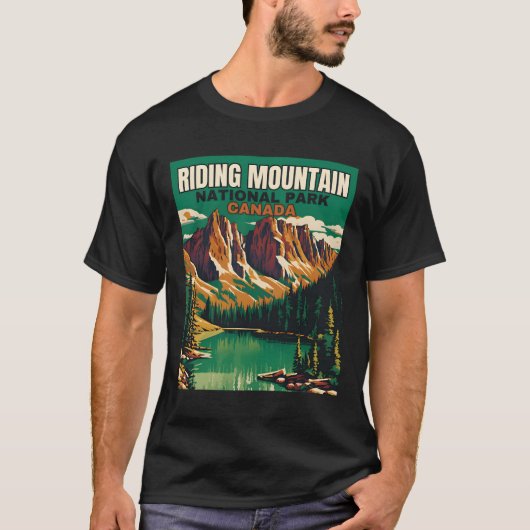 山�の精霊に乗る Tシャツ (正面)