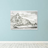 山・アソスの巨像,マケドニア,デザインb キャンバスプリント (インサイチュ (ウッドフロア))